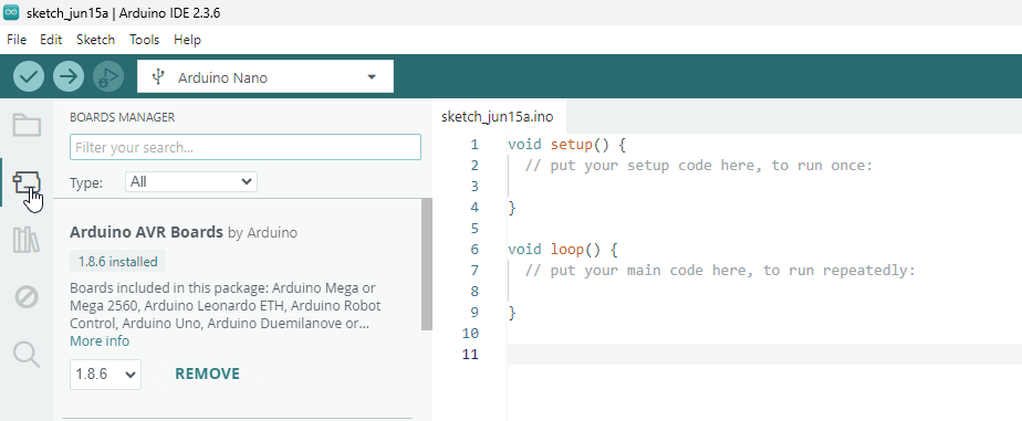 Arduino Board Manager